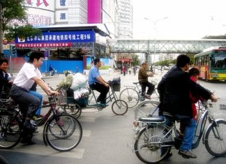 China by bicycle